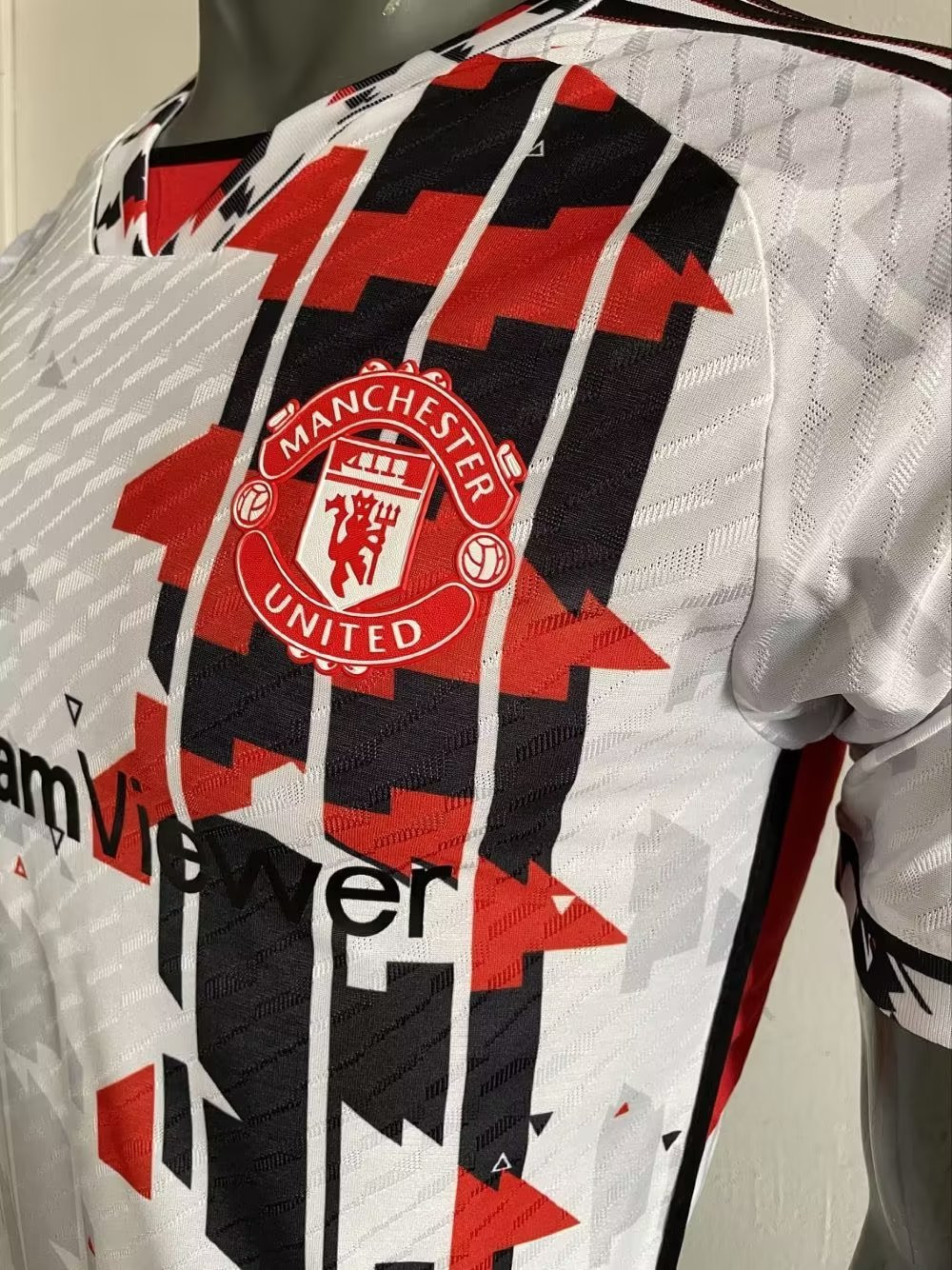Manchester United Soccer Jersey Replica White 2023/24 Mens (Special Edition Match)