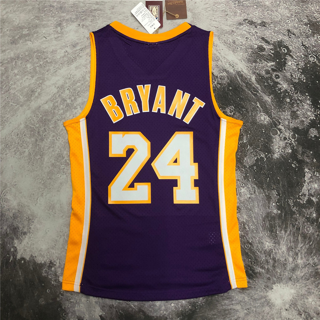 Los Angeles Lakers Jersey Hardwood Classics Kobe Bryant Mitchell & Ness Purple 2008-2009 Men's (BRYANT #24)