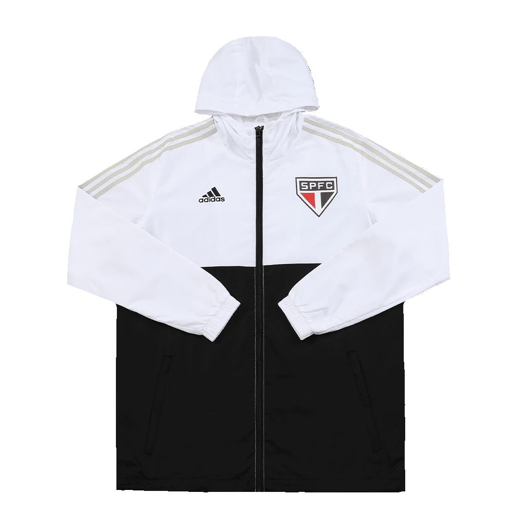 Sao Paulo FC Windbreaker Jacket White&Black 2023/24 Mens (Hoodie)