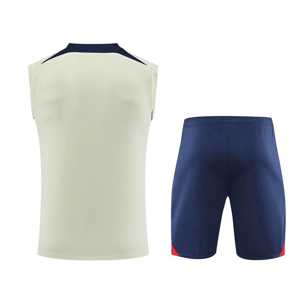 PSG Soccer Singlet + Short Replica White 2023/24 Mens