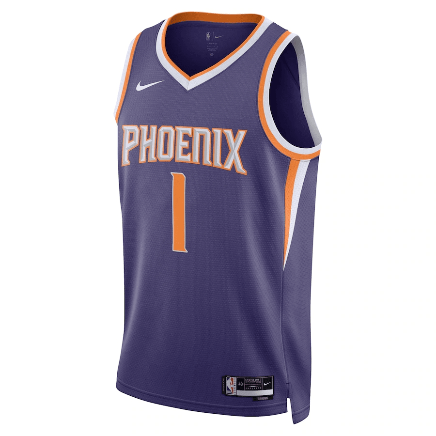Phoenix Suns Swingman Jersey - Icon Edition Purple 2022/23 Mens (Devin Booker #1)
