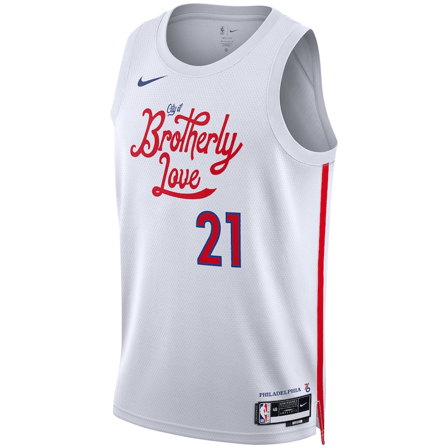 Philadelphia 76ers Swingman Jersey - City Edition White 2022/23 Mens (Joel Embiid #21)
