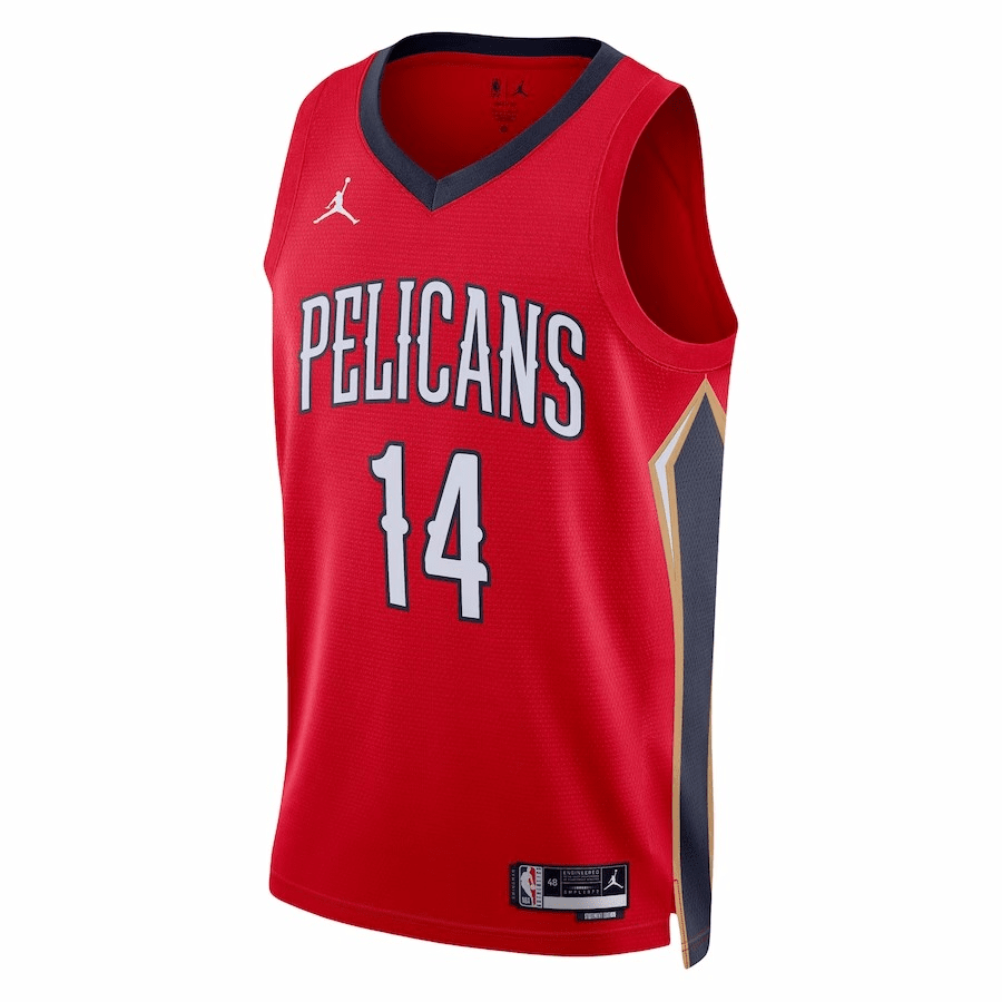 New Orleans Pelicans Swingman Jersey - Statement Edition Brand Red 2022/23 Mens (Brandon Ingram #14)
