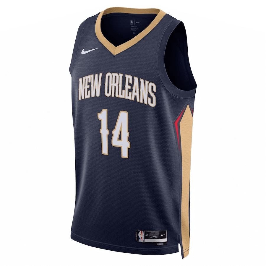 New Orleans Pelicans Swingman Jersey - Icon Edition Navy 2022/23 Mens (Brandon Ingram #14)