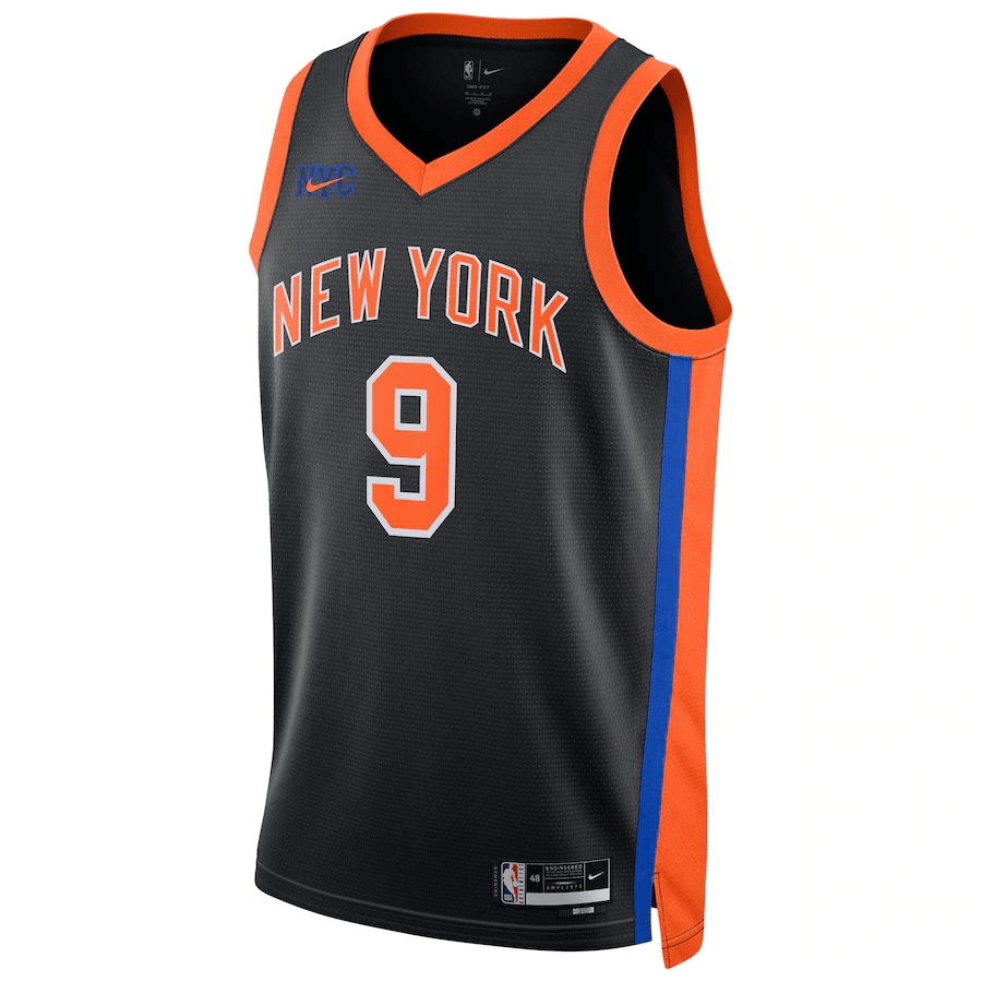New York Knicks Swingman Jersey - City Edition Black 2022/23 Mens (RJ Barrett #9)