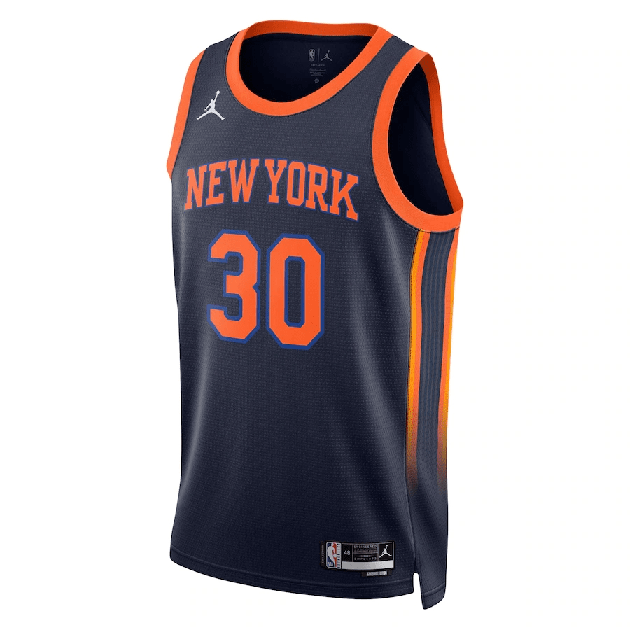 New York Knicks Swingman Jersey - Statement Edition Brand Navy 2022/23 Mens (Julius Randle #30)