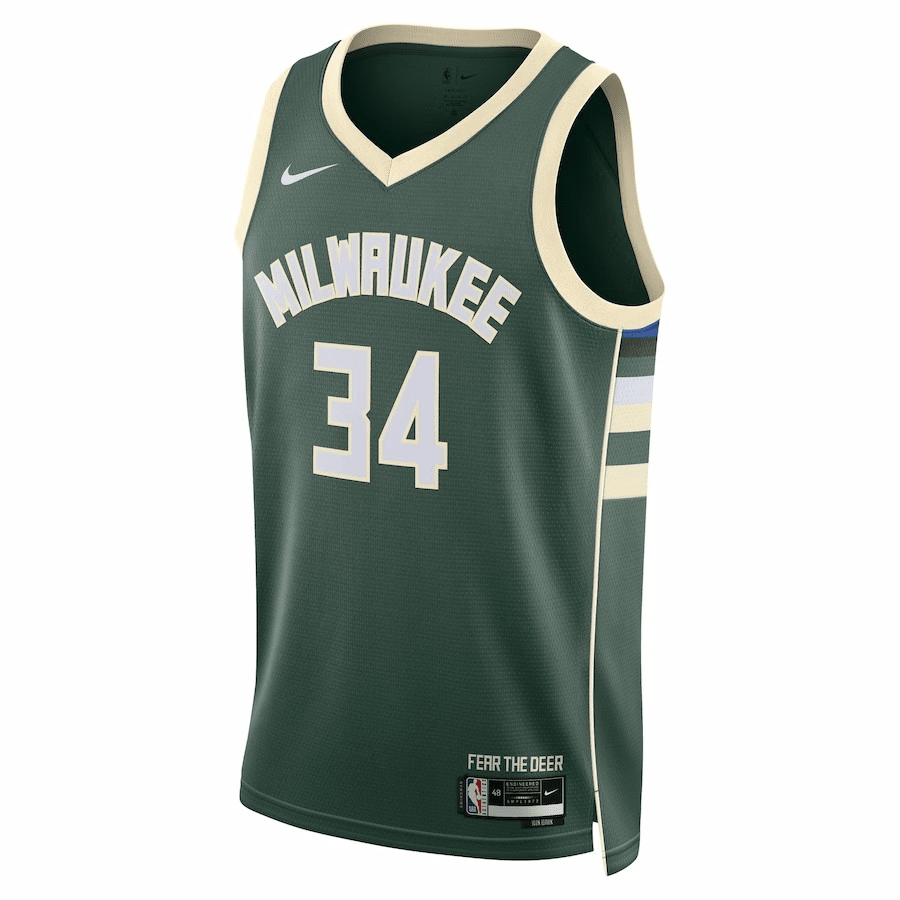 Milwaukee Bucks Swingman Jersey - Icon Edition Green 2022/23 Mens (Giannis Antetokounmpo #34)