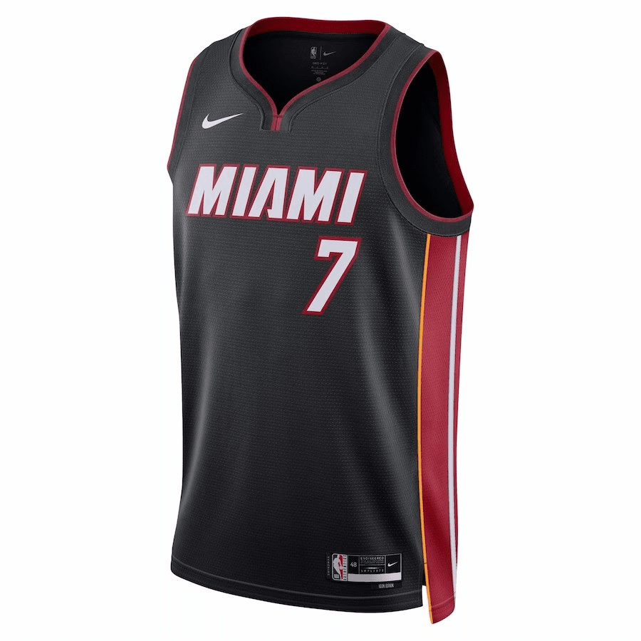 Miami Heat Swingman Jersey - Icon Edition Black 2022/23 Mens (Kyle Lowry #7)
