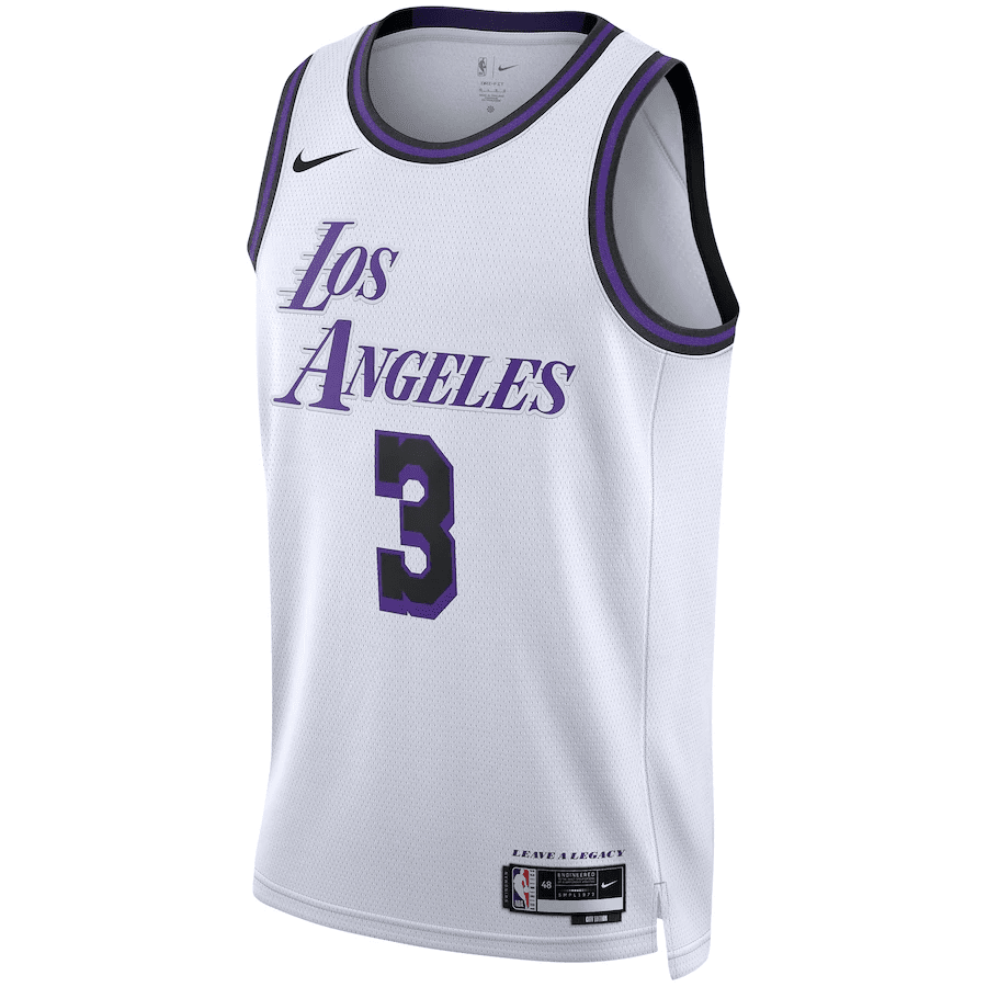 Los Angeles Lakers Swingman Jersey - City Edition White 2022/23 Mens (Anthony Davis #3)