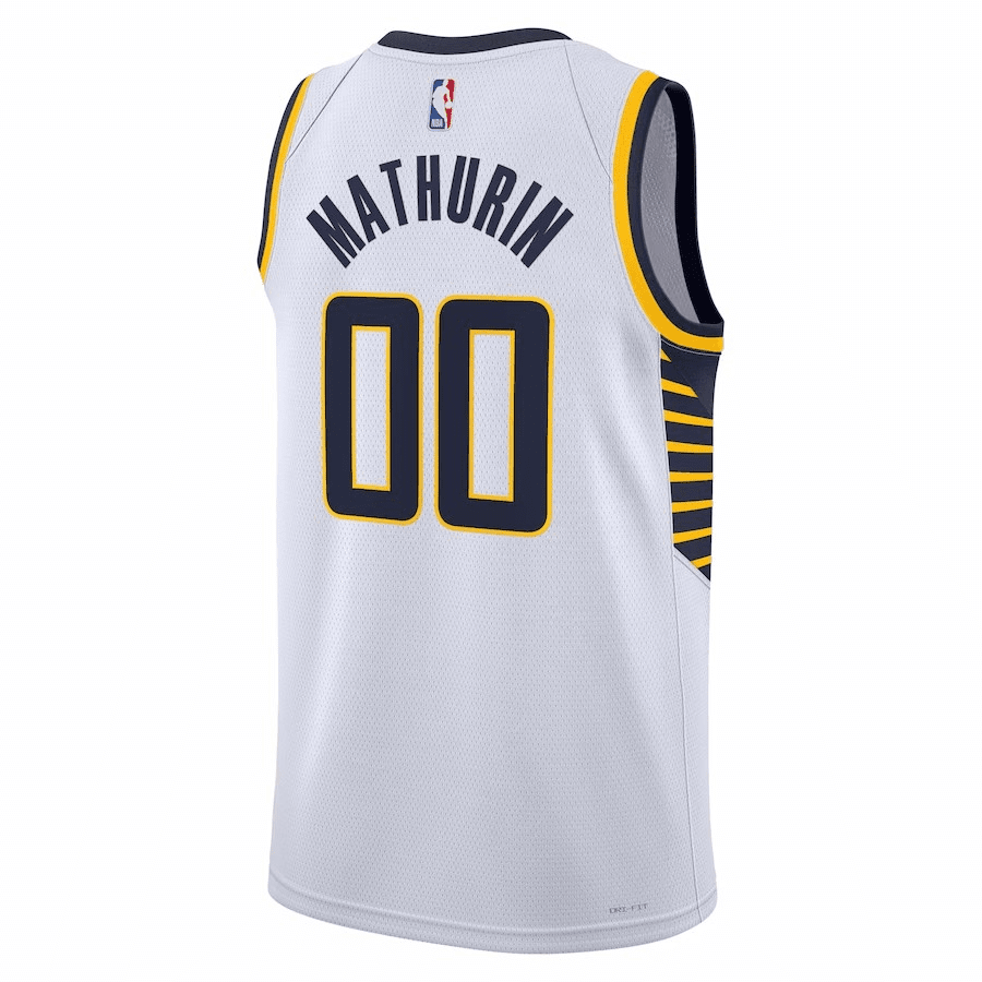 Indiana Pacers Swingman Jersey - Association Edition White 2022/23 Mens (Bennedict Mathurin #00)