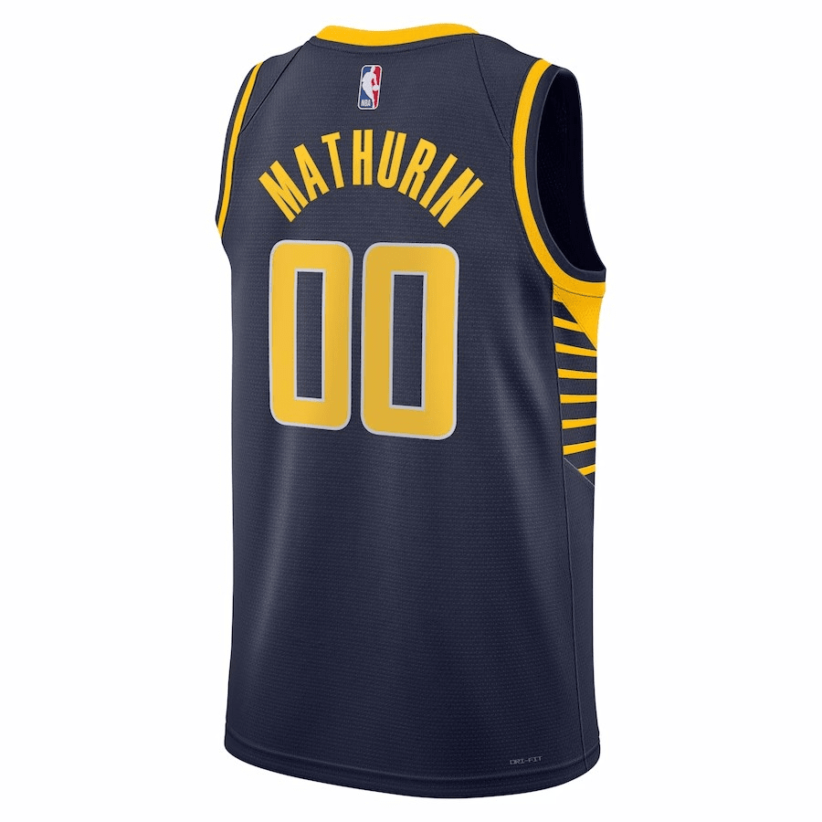 Indiana Pacers Swingman Jersey - Icon Edition Navy 2022/23 Mens (Bennedict Mathurin #00)