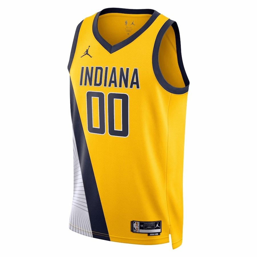 Indiana Pacers Swingman Jersey - Statement Edition Brand Yellow 2022/23 Mens (Bennedict Mathurin #00)