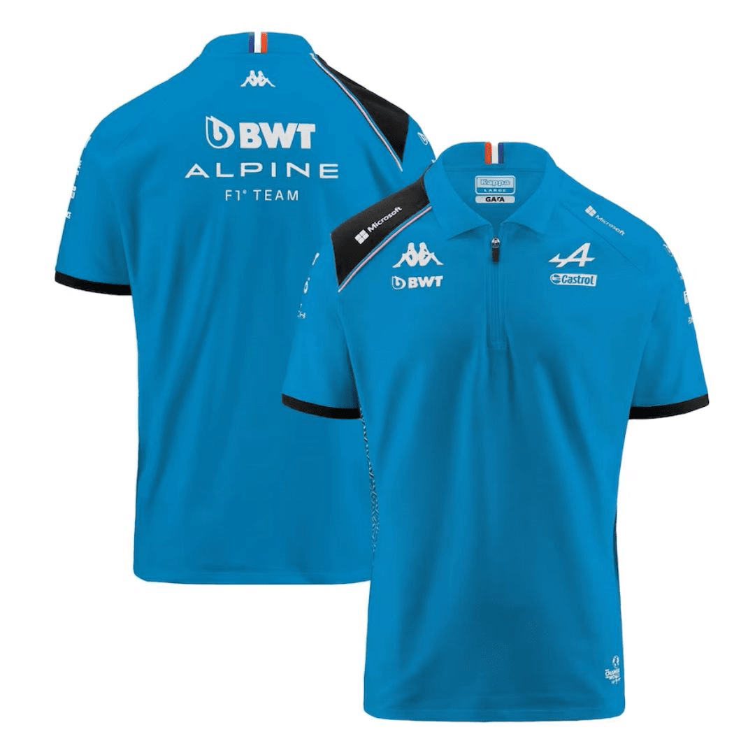 BWT Alpine F1 Team Polo Shirt Blue 2023 Mens, Wholesale F1 Team Soccer ...