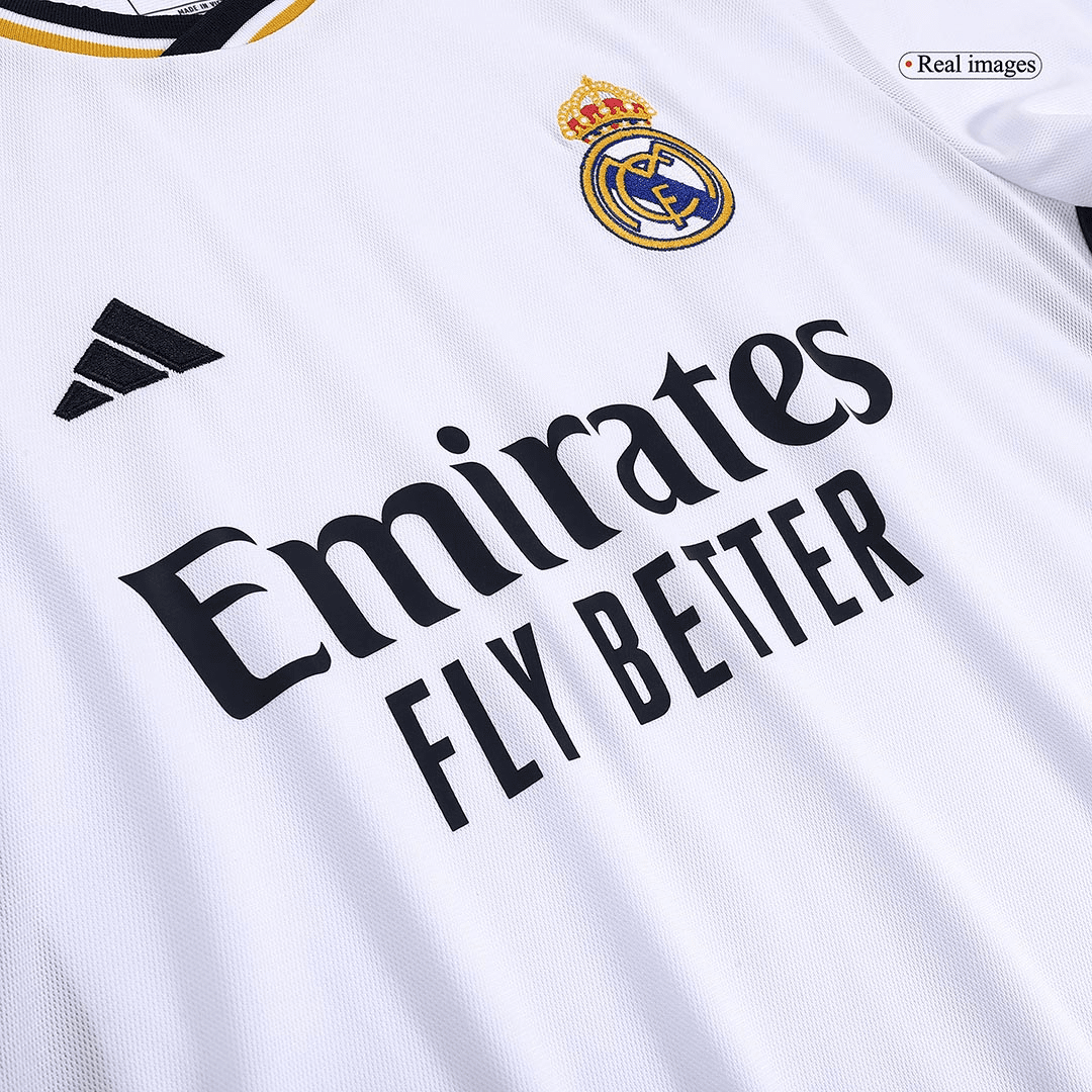 Real Madrid Soccer Jersey Replica Home 2023/24 Mens (Long Sleeve)