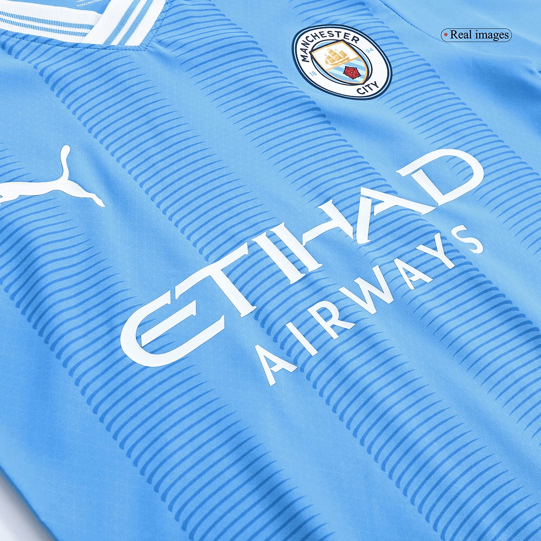 Manchester City Soccer Jersey Replica  Home 2023/24 Mens (Player Version)