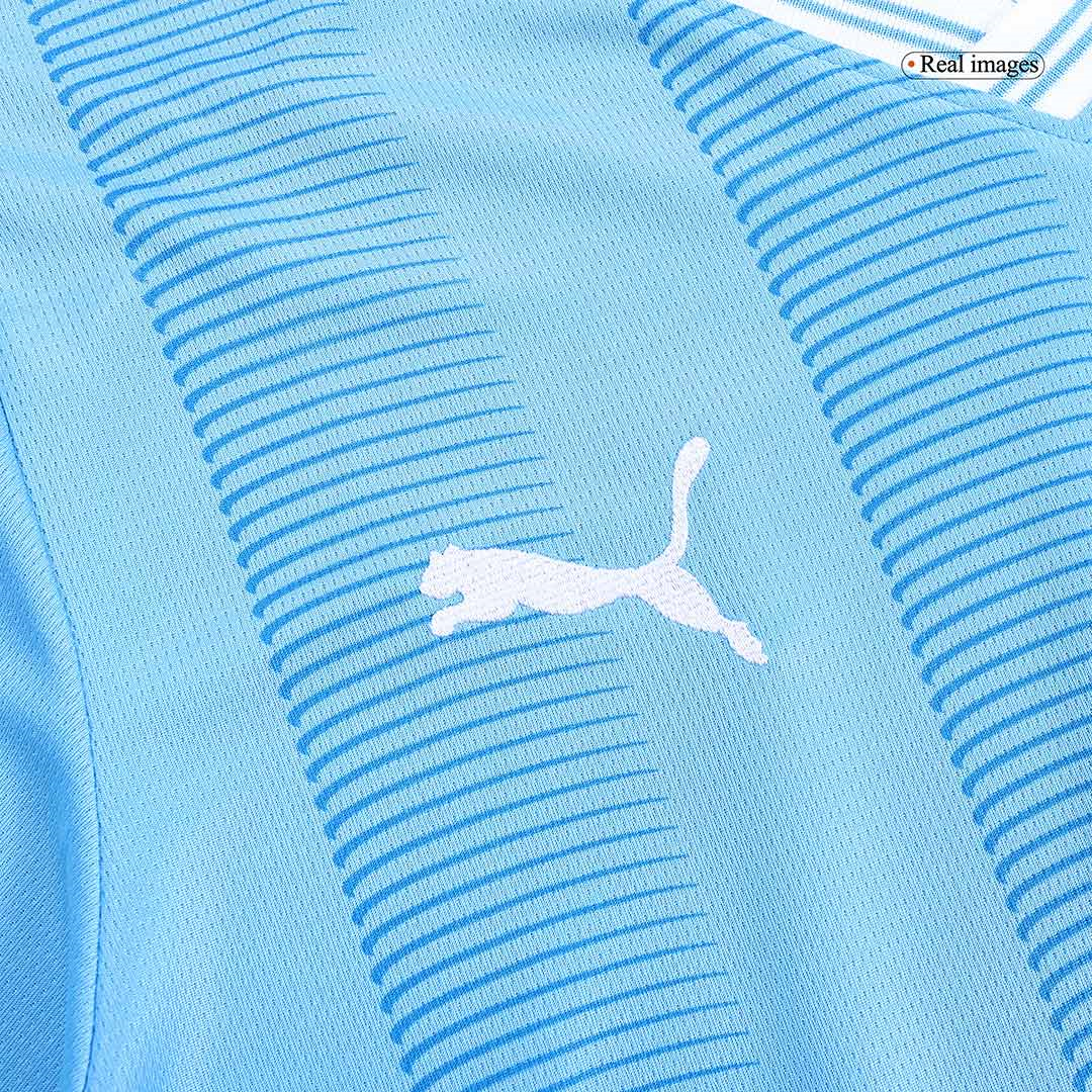 Manchester City Soccer Jersey Replica Home 2023/24 Mens (HAALAND #9 UCL Printing)