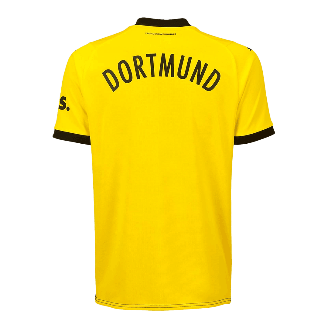 Borussia Dortmund Soccer Jersey + Short Replica Home 2023/24 Mens