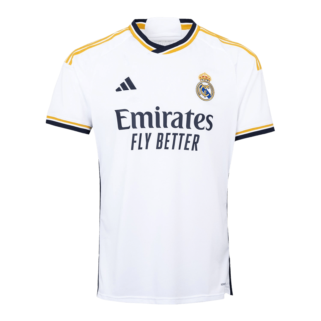 Real Madrid Soccer Whole Kit Jersey + Short + Socks Replica Home 2023/24 Mens