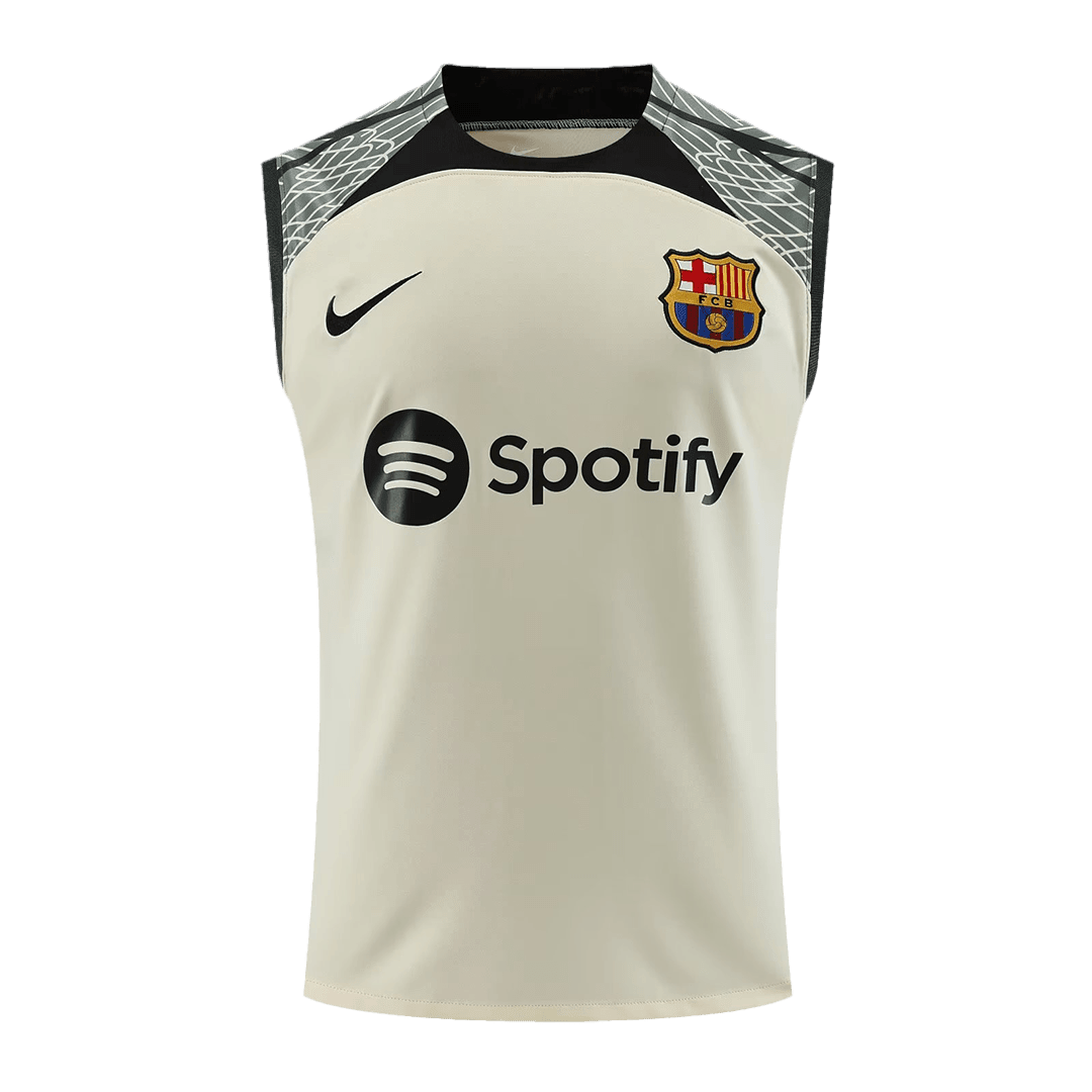 Barcelona Soccer Singlet + Short Replica White 2023/24 Mens