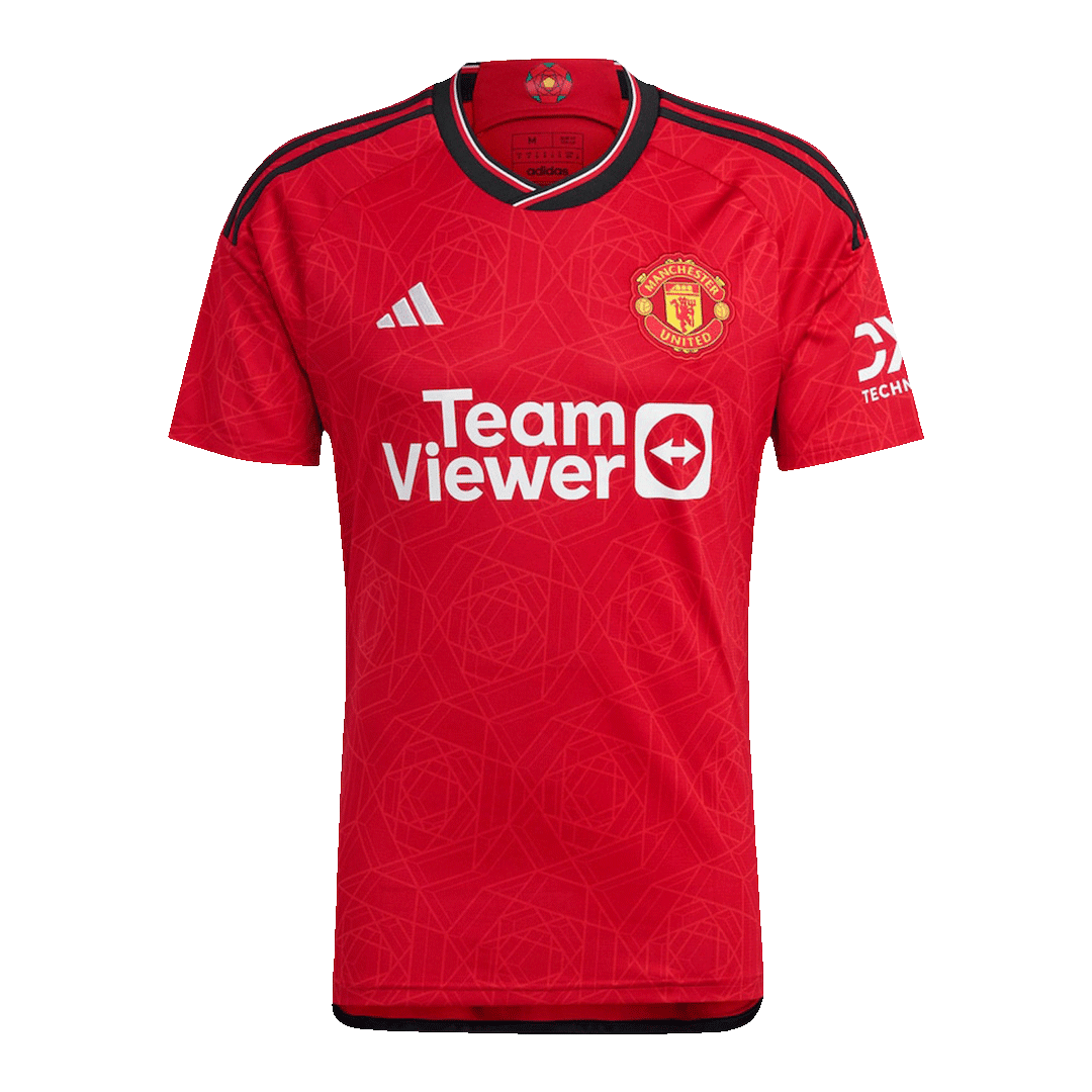 Manchester United Soccer Whole Kit Jersey + Short + Socks Replica Home 2023/24 Mens