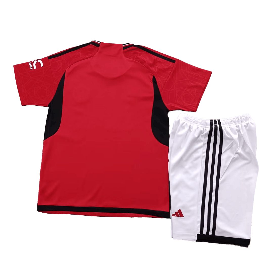 Manchester United Soccer Whole Kit Jersey + Short + Socks Replica Home 2023/24 Youth