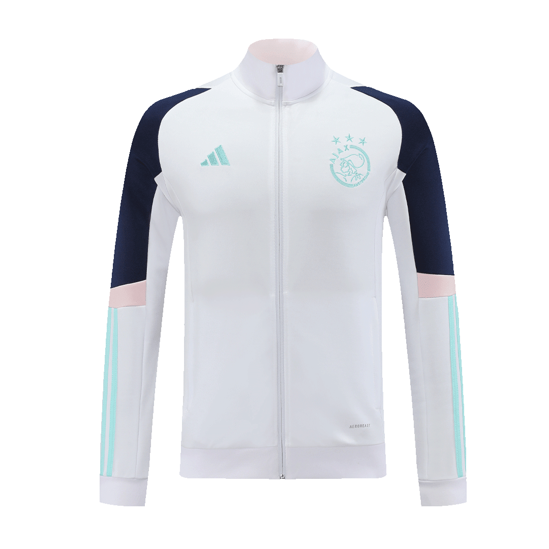 Ajax Soccer Jacket + Pants Replica White 2023/24 Mens