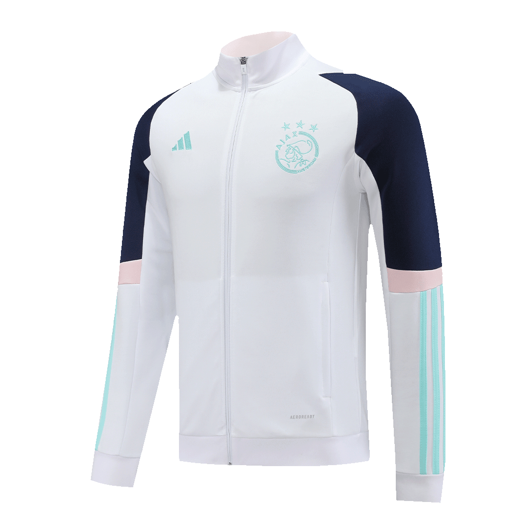 Ajax Soccer Jacket + Pants Replica White 2023/24 Mens