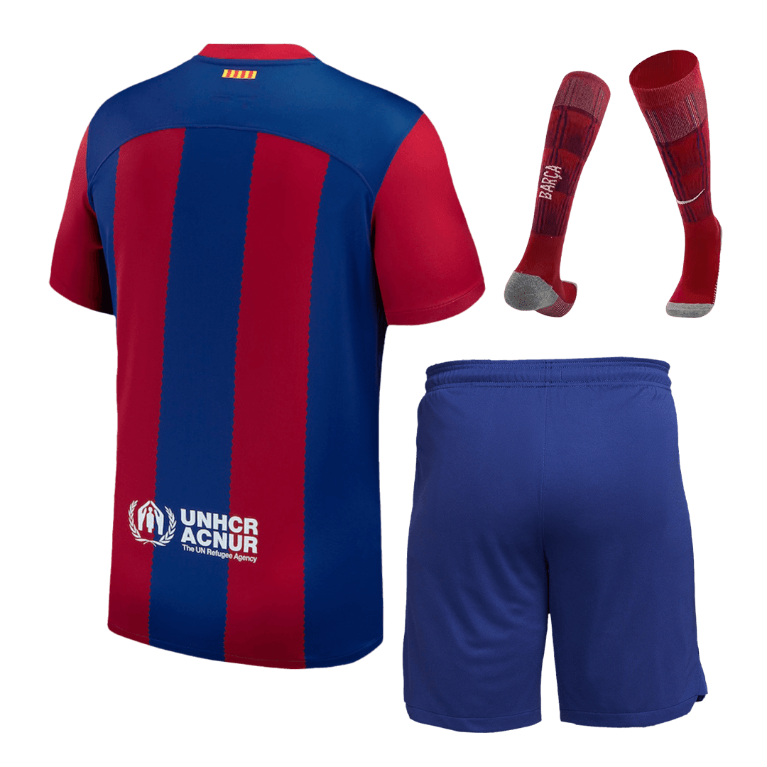 Barcelona Soccer Whole Kit Jersey + Short + Socks Replica Home 2023/24 Mens