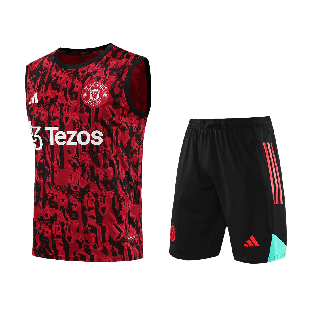 Manchester United Soccer Singlet + Short Replica Red 2023/24 Mens