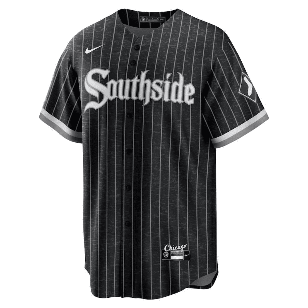 Chicago White Sox City Connect Replica Player Jersey Black 2022 Mens (Tim Anderson #7)