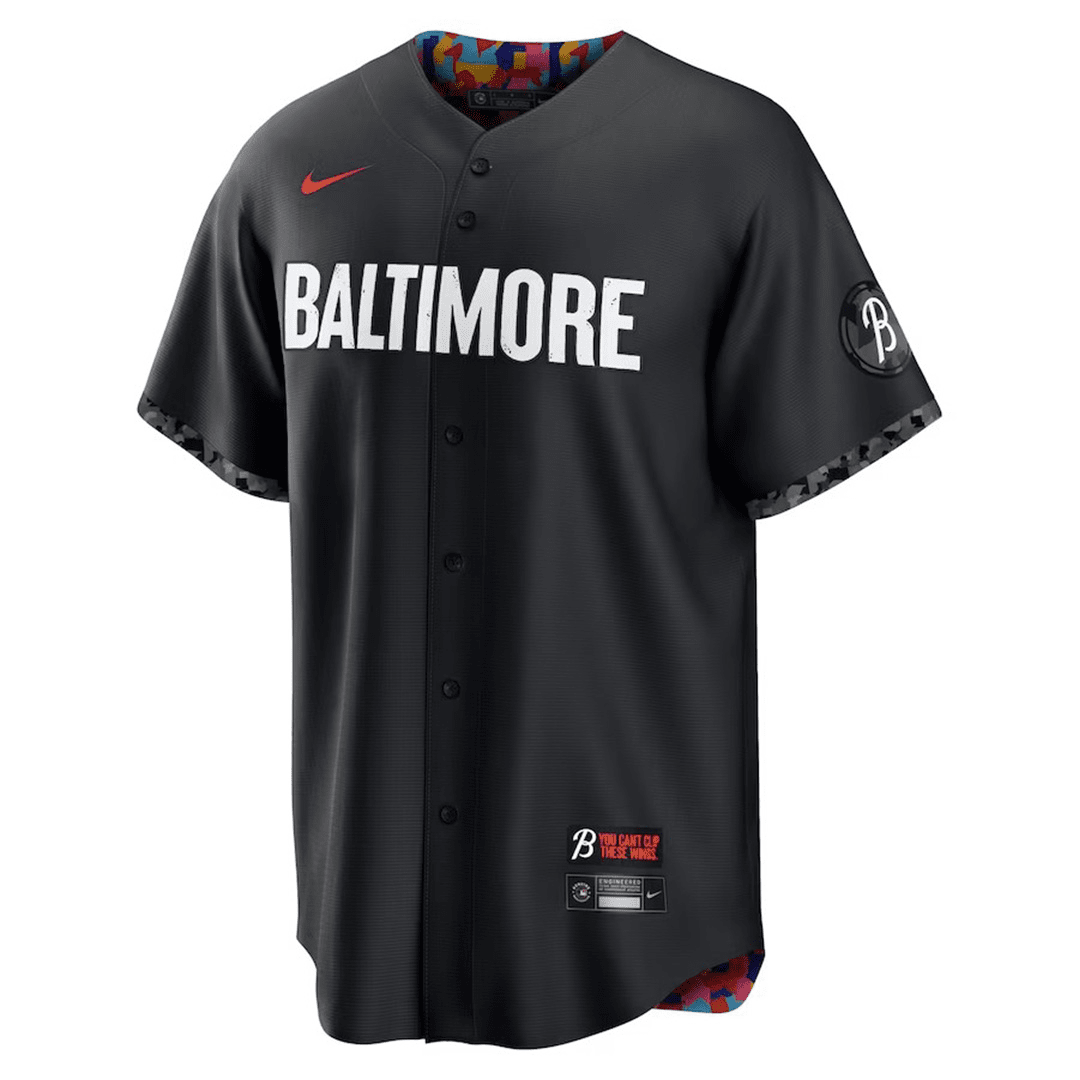 Baltimore Orioles City Connect Replica Player Jersey Black 2023 Mens (Cedric Mullins #31)