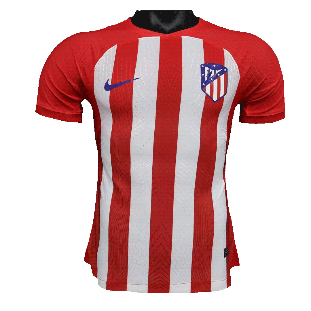 Atletico Madrid Soccer Jersey Replica Home 2023/24 Mens (Player Version)