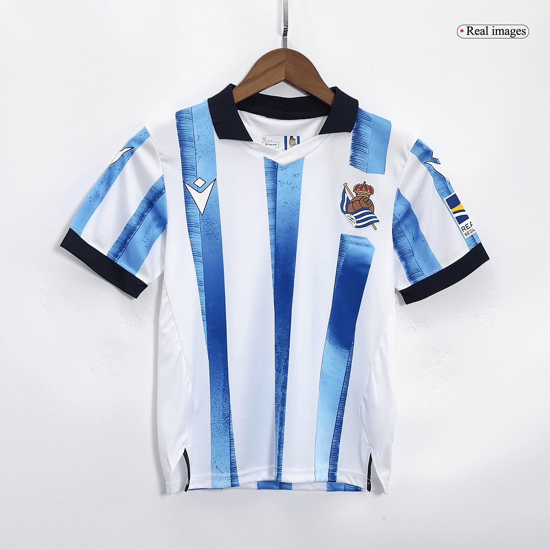 Real Sociedad Soccer Jersey + Short Replica Home 2023/24 Youth