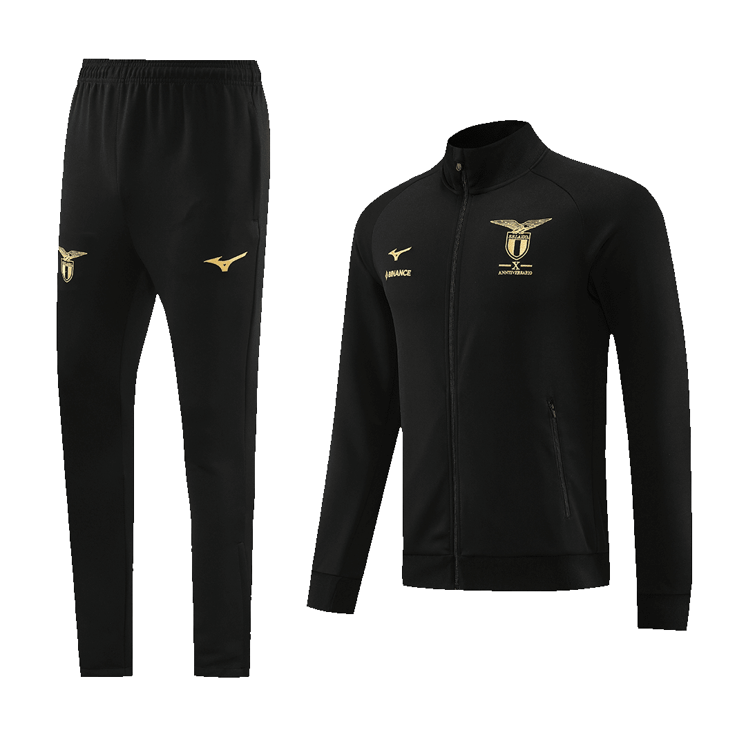 Lazio Soccer Jacket + Pants Replica Black 2023/24 Mens