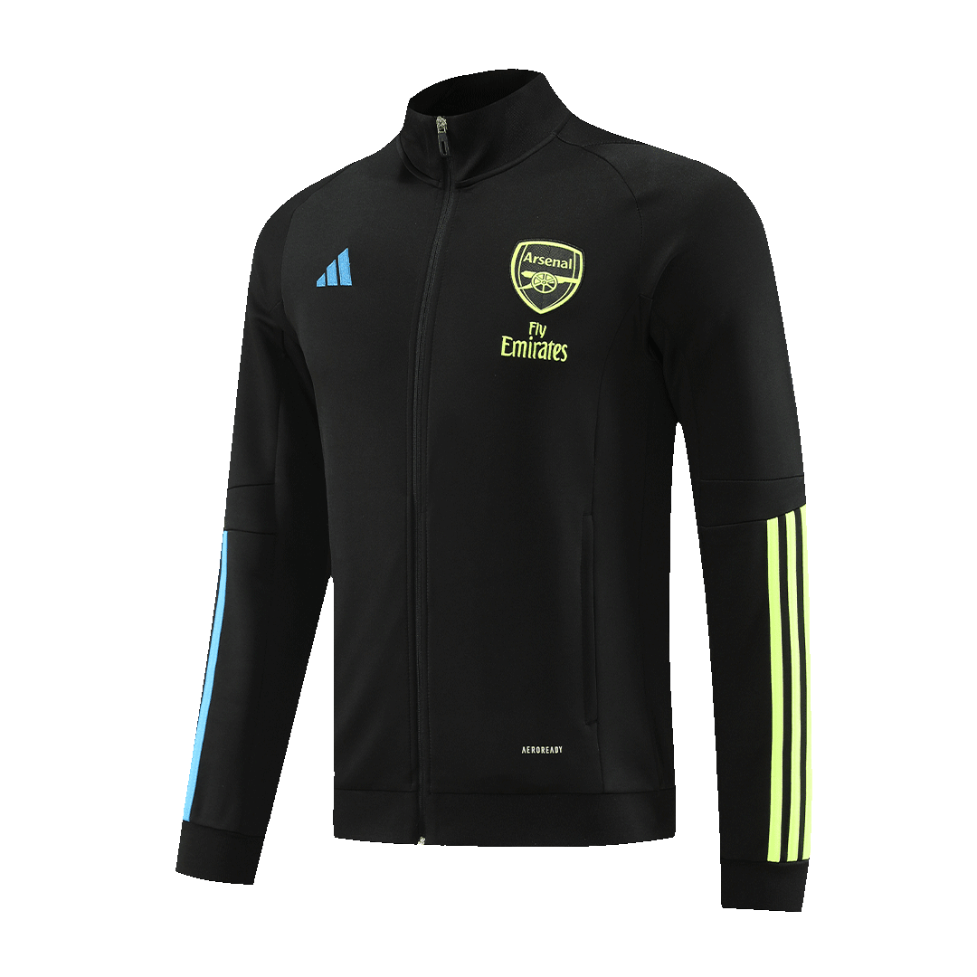 Arsenal Soccer Jacket + Pants Replica Black 2023/24 Mens