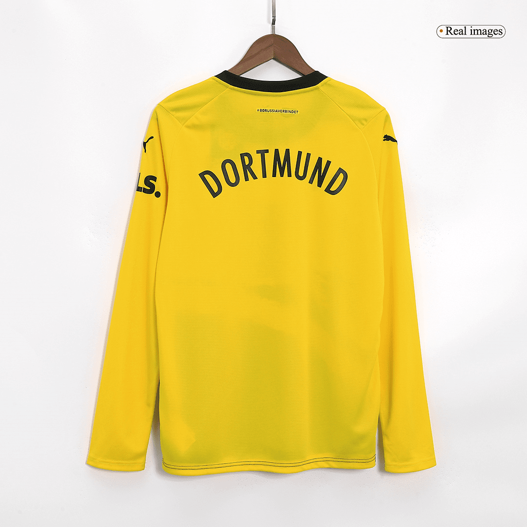 Borussia Dortmund Soccer Jersey Replica Home 2023/24 Mens (Long Sleeve)