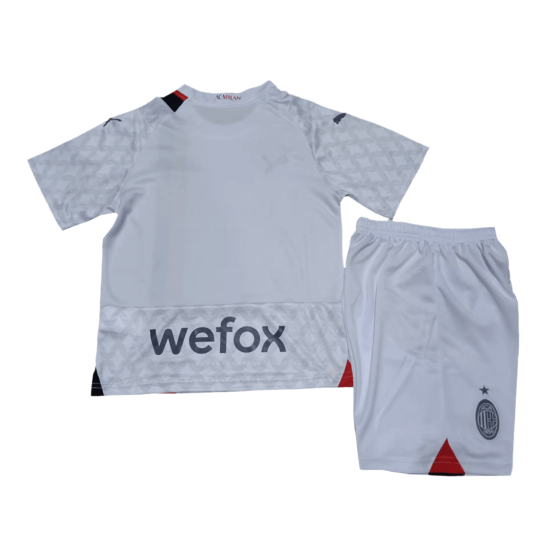 AC Milan Soccer Whole Kit Jersey + Short + Socks Replica Away 2023/24 Youth