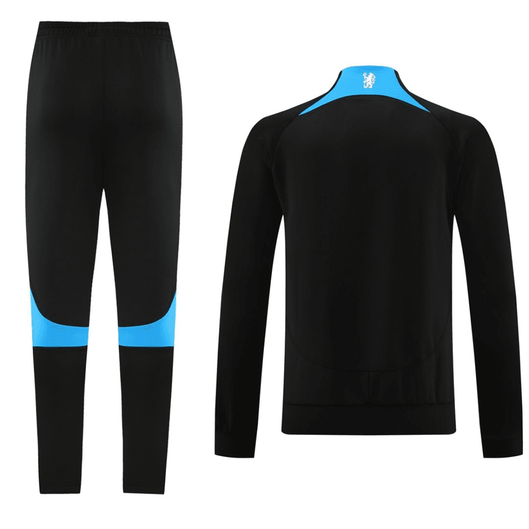 Chelsea Soccer Jacket + Pants Replica Black 2023/24 Mens