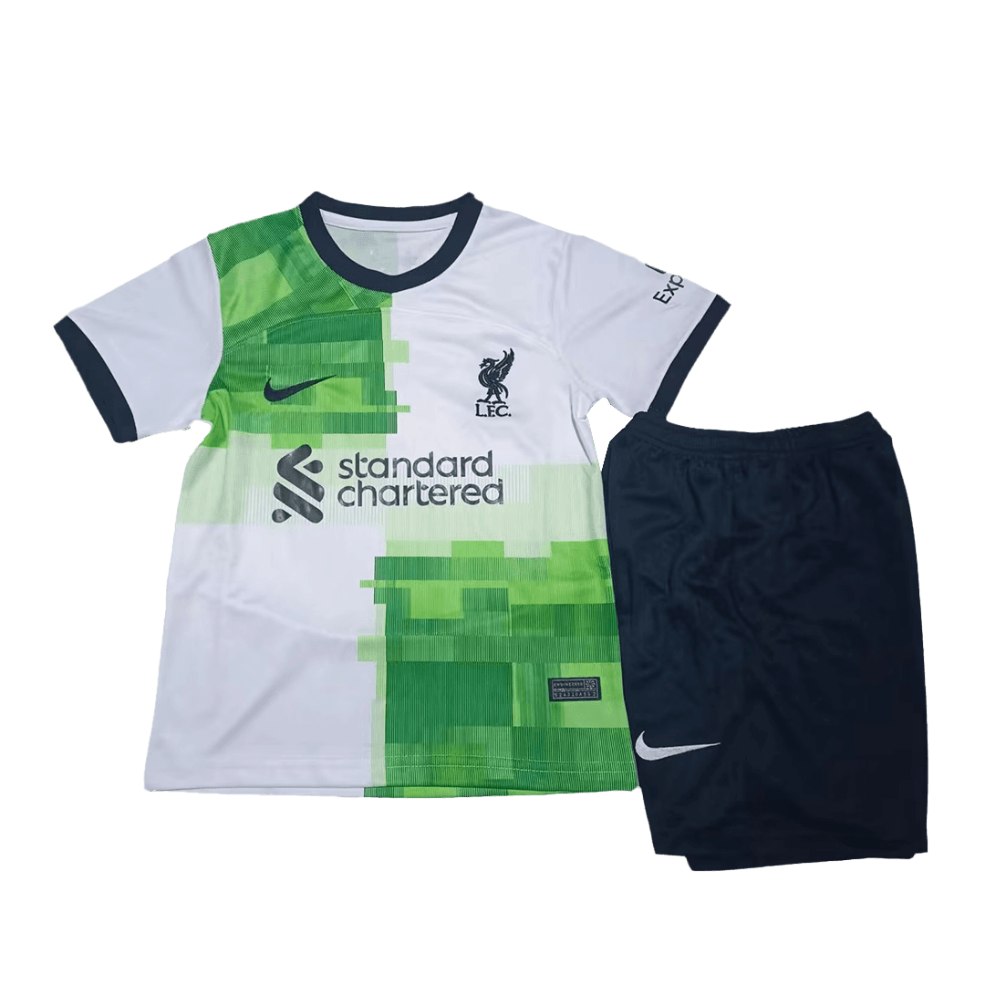 Liverpool Soccer Jersey + Short Replica Away 2023/24 Youth