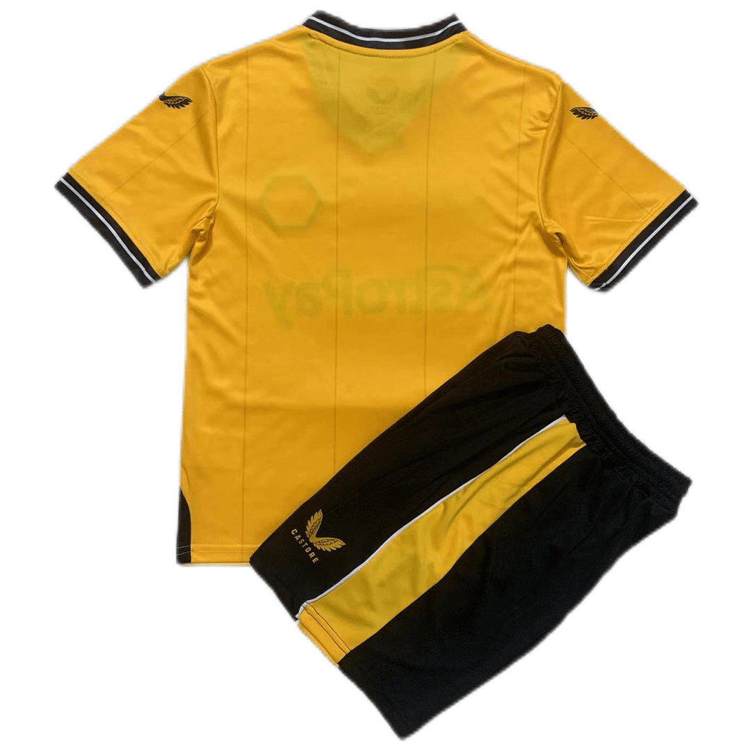 Wolves Soccer Jersey + Short Replica Home 2023/24 Youth
