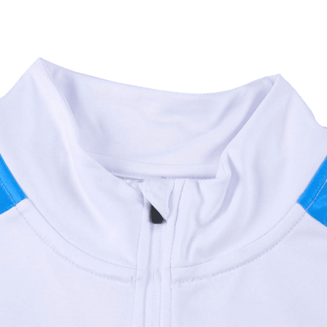 Napoli Soccer Sweatshirt + Pants Replica White Zipper 2023/24 Youth