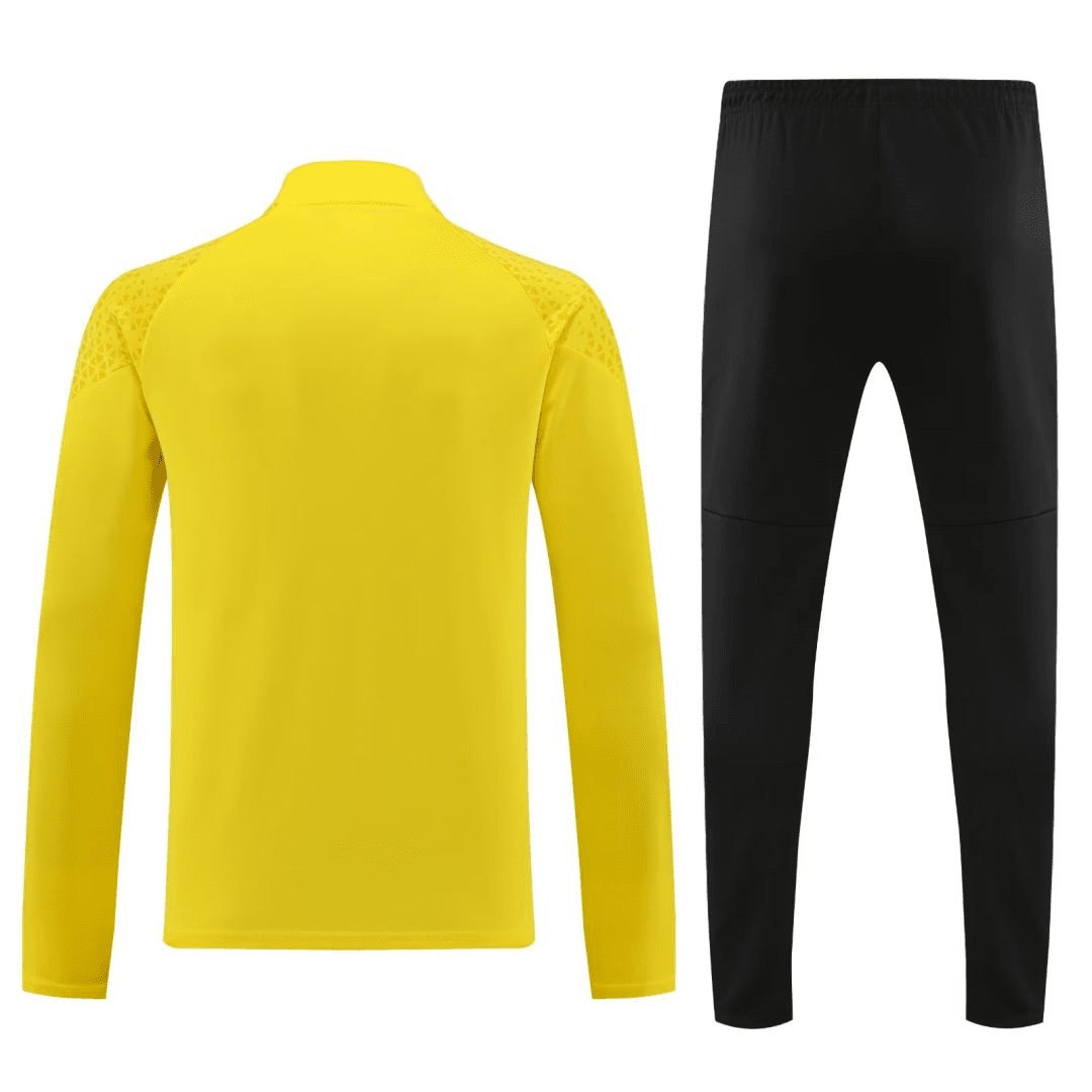 Borussia Dortmund Soccer Sweatshirt + Pants Replica Yellow Zipper 2023/24 Mens