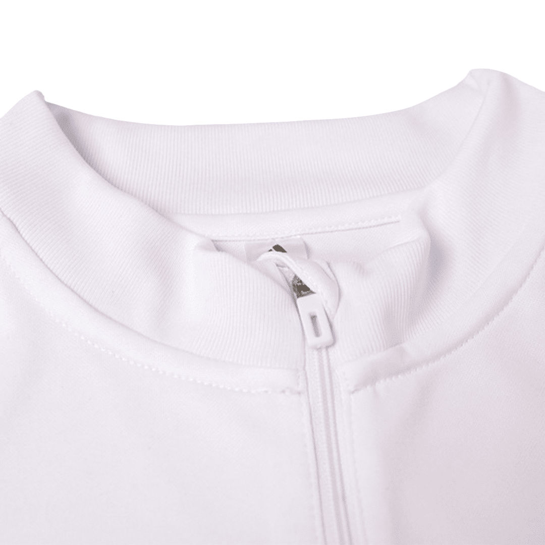 Manchester United Soccer Sweatshirt + Pants Replica White Zipper 2023/24 Youth