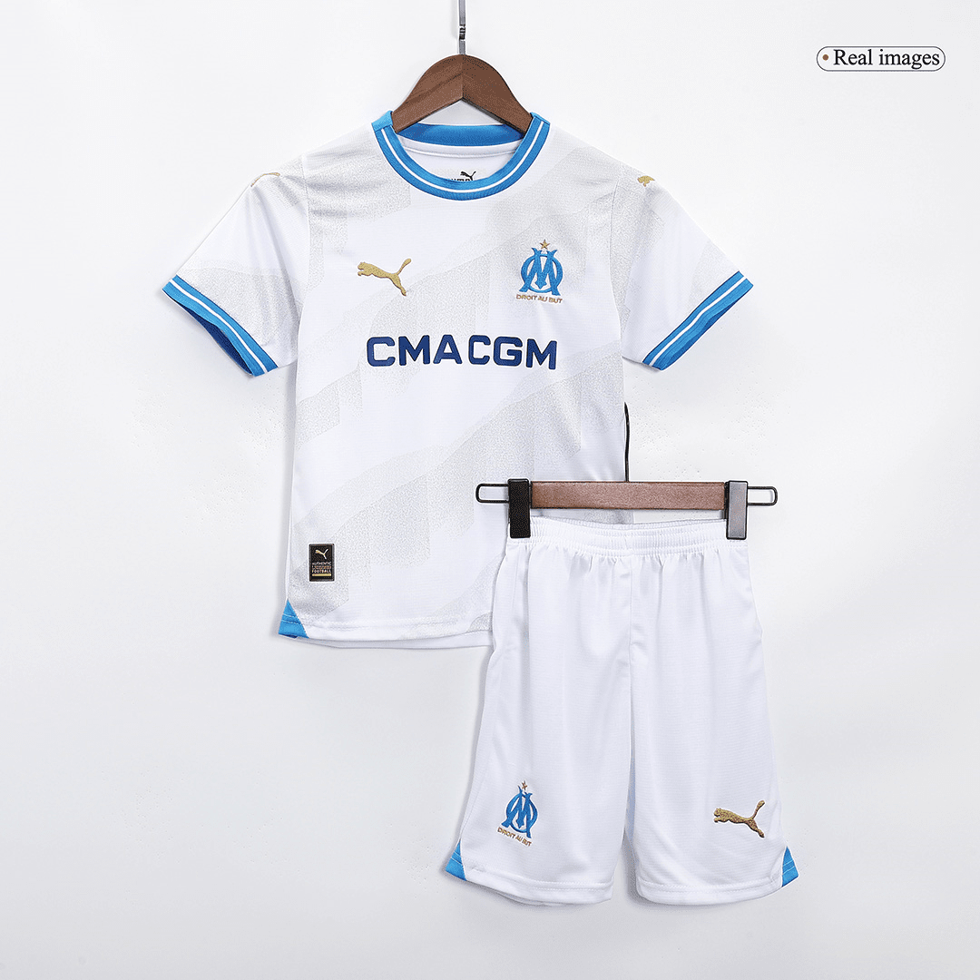 Marseille Soccer Jersey + Short Replica Home 2023/24 Youth
