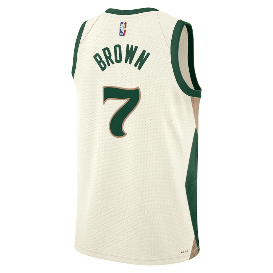 Boston Celtics Swingman Jersey - City Edition White 2023/24 Mens (Jaylen Brown #7)