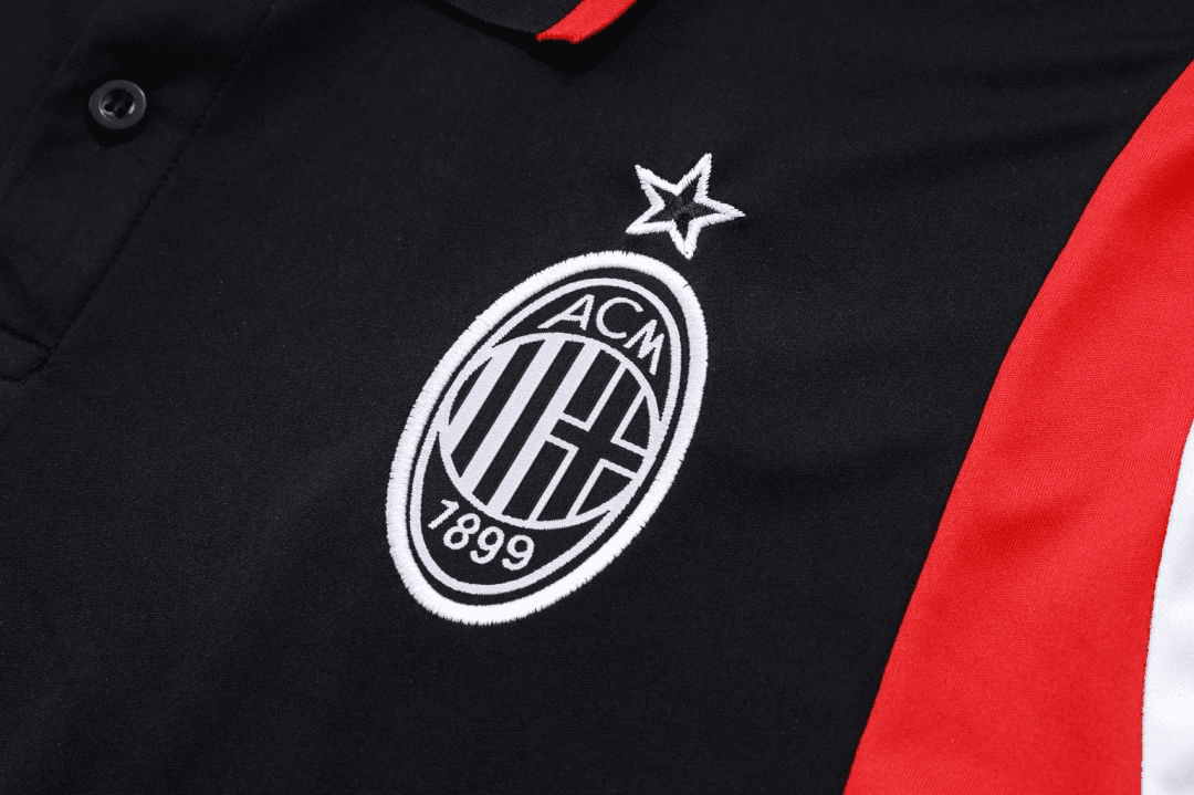 AC Milan Soccer Core Polo Replica Black 2023/24 Mens
