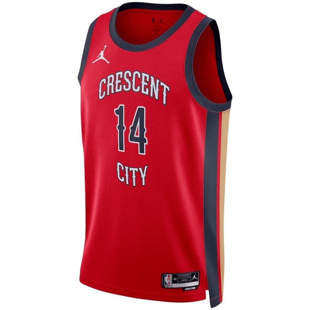 New Orleans Pelicans Swingman Jersey - Statement Edition Brand Red 2023/24 Mens (Brandon Ingram)