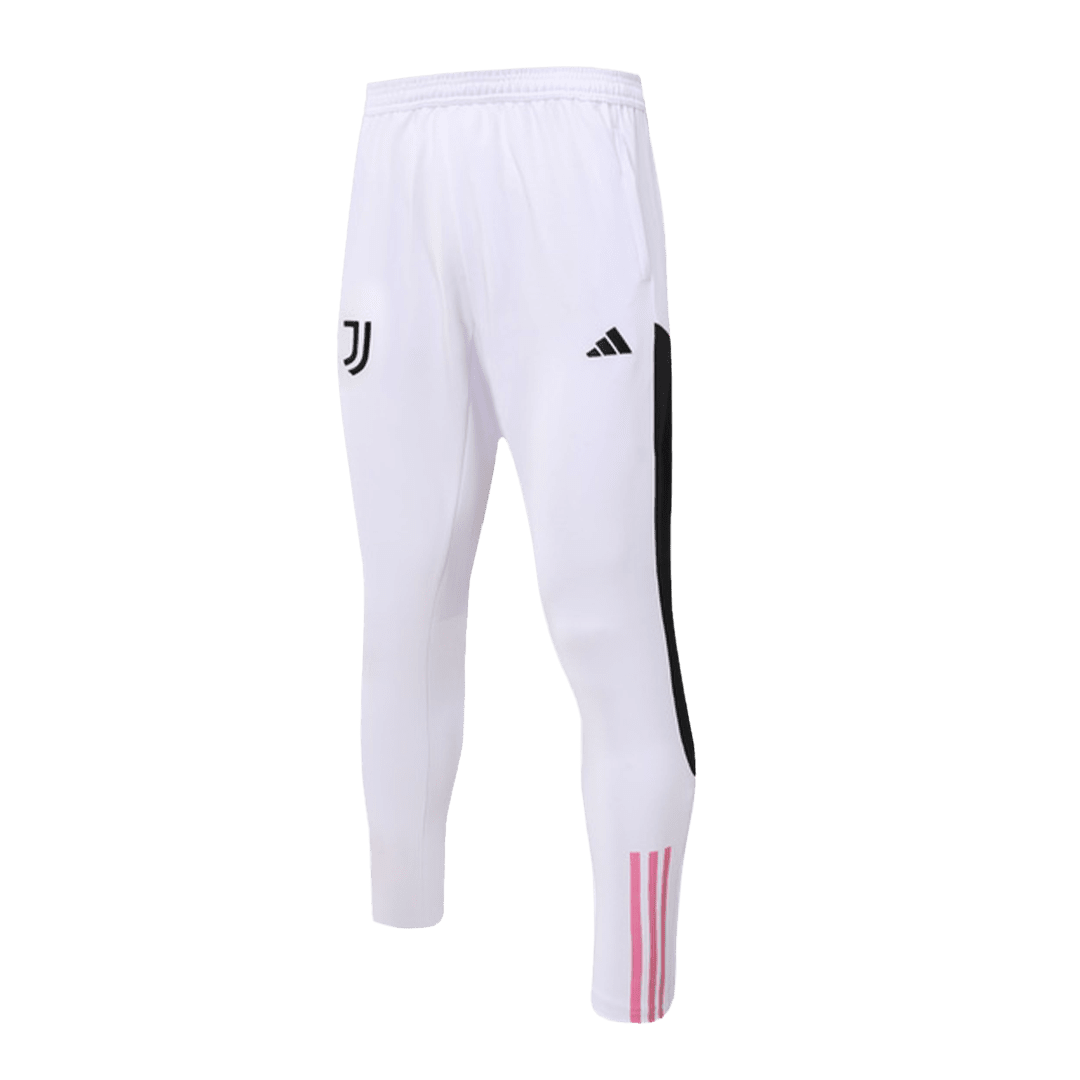 Juventus Soccer Zipper Sweatshirt + Pants Replica White 2023/24 Mens