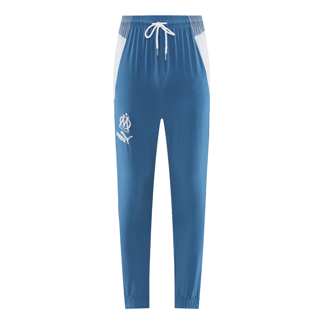Marseille Soccer Jacket + Pants Replica Blue 2023/24 Mens (Hoodie)