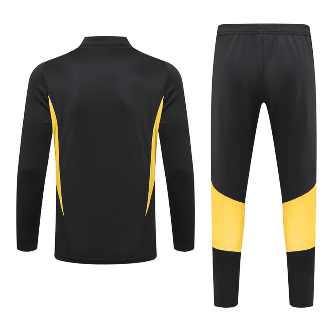 Juventus Soccer Zipper Sweatshirt + Pants Replica Black 2023/24 Youth